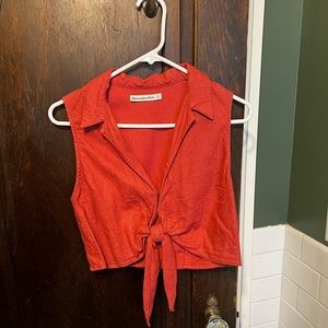 Abercrombie Linen Blend Top